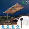 Solar Umbrella Lights Outdoor Parasol String Light 8 Lighting Mode Waterproof 104 LED 8 Bundles Warm White for Patio Garden Outdoor