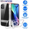Magnetic Metal Kickstand Clear Case Shockproof Anti Yellowing Phone Cover Compatible with Magsafe Fit for IOS Phone 13 Pro