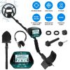 Professional Metal Detector Set Gold Finder for Adults Beginners with 10.04In Waterproof Coil LCD Display All Metal DISC PP Mode Foldable Shovel Headp