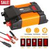 500W Continuous Power Inverter DC 12V To AC 110V Car 4000w Peak Power Inverter w/ Dual 5V 2.1A USB Ports For RV Caravan Truck Laptop