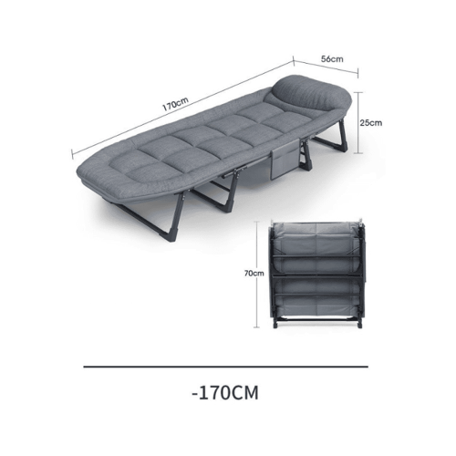 ATORPOK All In One Camping Cot For Adults Heavy Duty 450 Lbs Capacity, Portable Folding Bed With Built In Cushion Pillow, Lightweight Compact Des