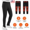 Winter Heated Pants for Men Women with 12 Heating Zones 5V USB Powered Heating Trouser with 3 Heating Levels Machine Washable for Outdoor Winter Activ